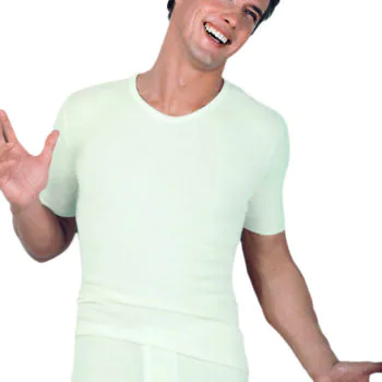 Trøye kort arm, herre, 40% Angora