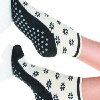 Overtrekk sokk m/antiskli, unisex 17% Angora